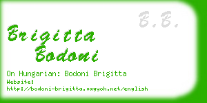 brigitta bodoni business card
